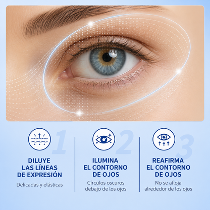Crema para los ojos y masajeador eléctrico