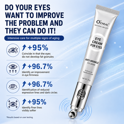 Crema para los ojos y masajeador eléctrico