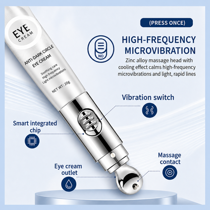 Crema para los ojos y masajeador eléctrico
